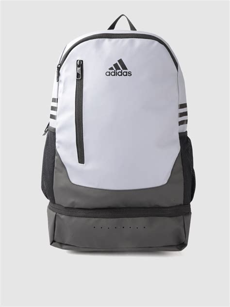 Buy ADIDAS Unisex Grey & Black Colourblocked Pace Laptop Backpack ...