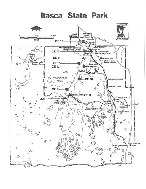 Itasca State Park Trail Map - Printable Map