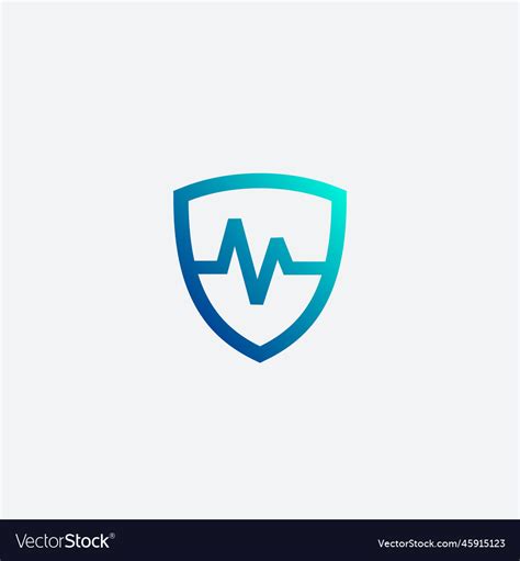 Health insurance logo design Royalty Free Vector Image