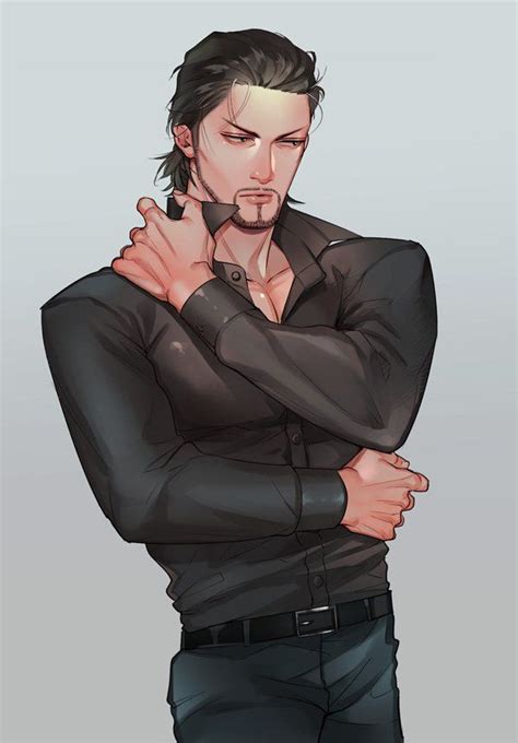 Yakuza | Daigo Dojima by まつ | Yakuza anime, Fantasy art men, Anime