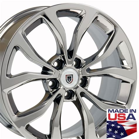 Cadillac ATS Style Replica Wheels PVD Chrome 18x8 SET