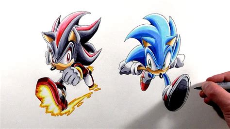 Shadow The Hedgehog Vs Sonic The Hedgehog Drawings