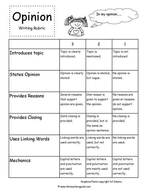 Opinion Writing 4th Grade Examples