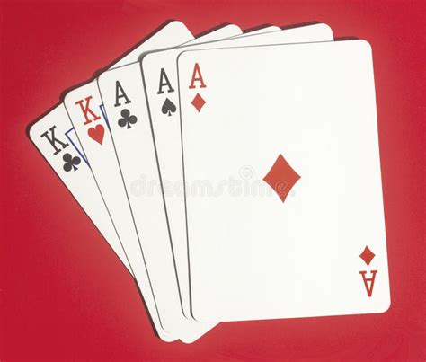 Full House Poker Playing Cards. Full house Poker hand on red background, drop sh #Sponsored , # ...