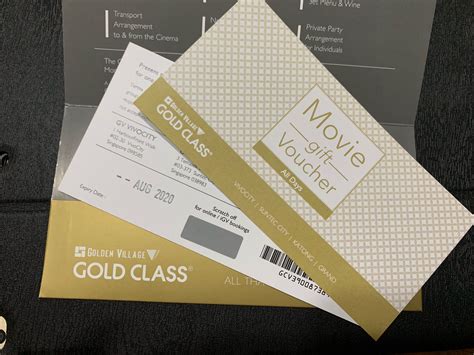 2 GV Gold Class Ticket, Tickets & Vouchers, Vouchers on Carousell