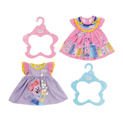 Zapf Creation Baby Born Dresses 43cm - Choose from Pink or Purple ...