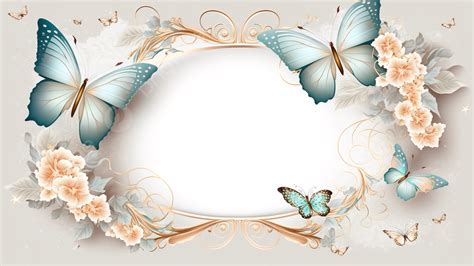 Butterfly Blue Border Background, Butterfly, Background, Frame Background Image And Wallpaper ...