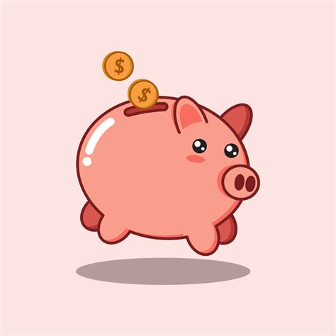 piggy bank cartoon icon illustrator 4603697 Vector Art at Vecteezy