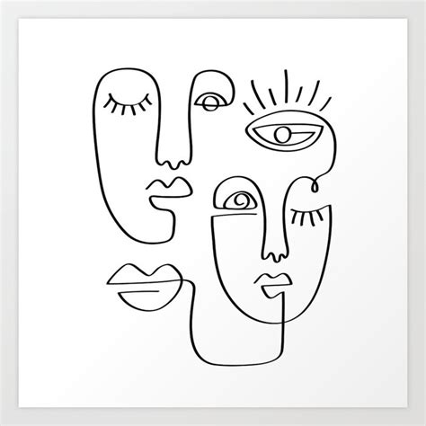 Single Line Art Digital Portrait Abstract Portrait Custom Line Drawing Personal Illustration ...