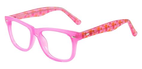 Eureka Square Prescription Glasses - Pink | Kids' Eyeglasses | Payne Glasses