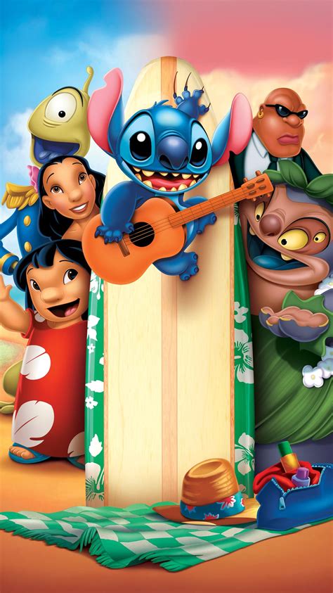 Lilo & Stitch (2002) Phone Wallpaper | Moviemania Disney Characters Lilo, Lilo And Stitch ...