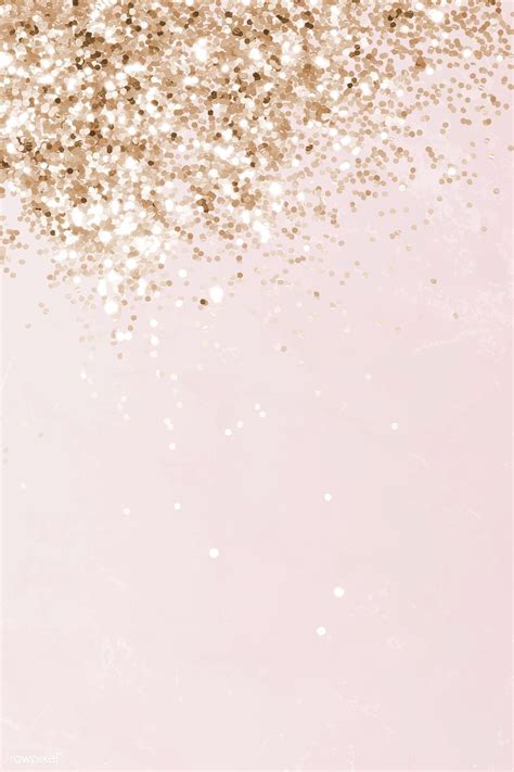 Pink and Gold Glittery Pattern Background Vector