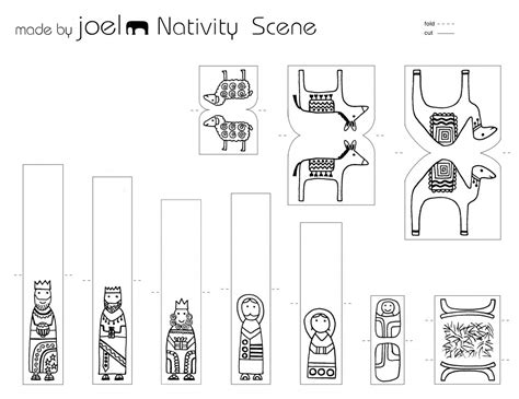 Paper City Nativity Scene – Made by Joel