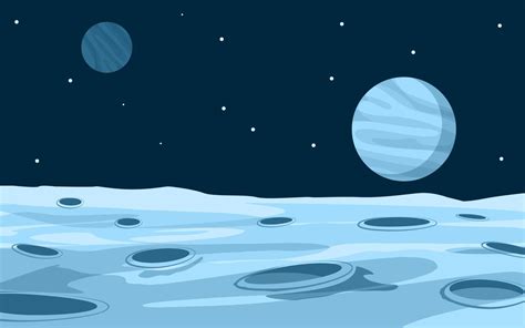 ilustración de la superficie de la luna de dibujos animados | Moon surface, Game background art ...