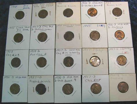 837. (20) 1918-1960 Lincoln Cent Varieties.