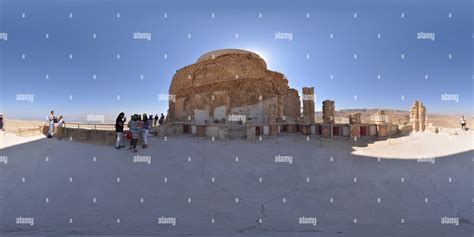 360° view of Masada, Herod's Palace - Alamy