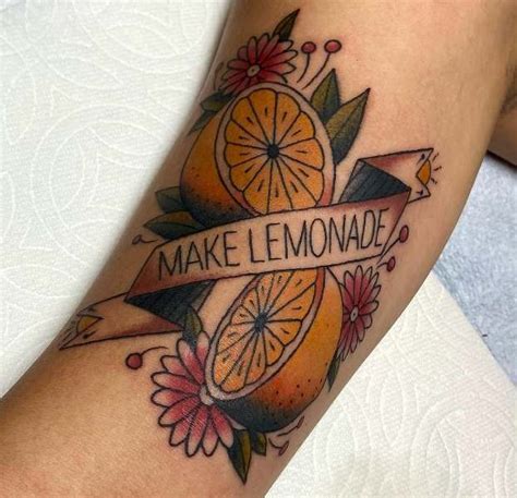 25 Amazing Lemon Tattoo Designs with Meanings and Ideas - Body Art Guru