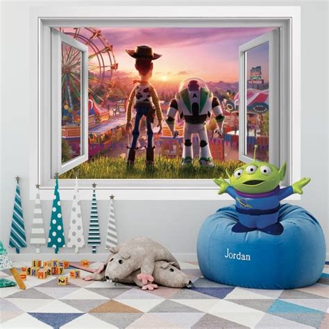 🥇 Vinyl walls 3d window toy story 4 🥇