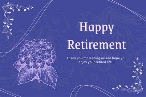 Happy Retirement Greeting Card | Greeting Card Template