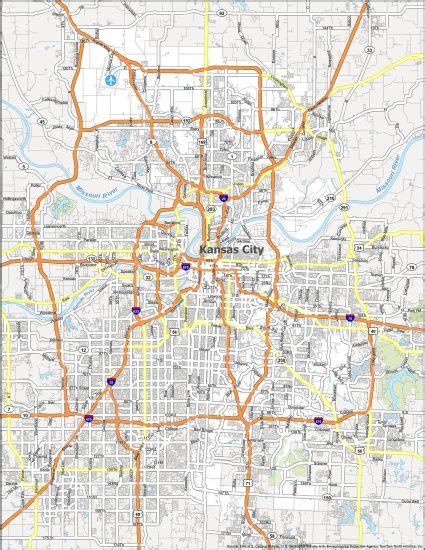 Kansas City Map, Missouri - GIS Geography