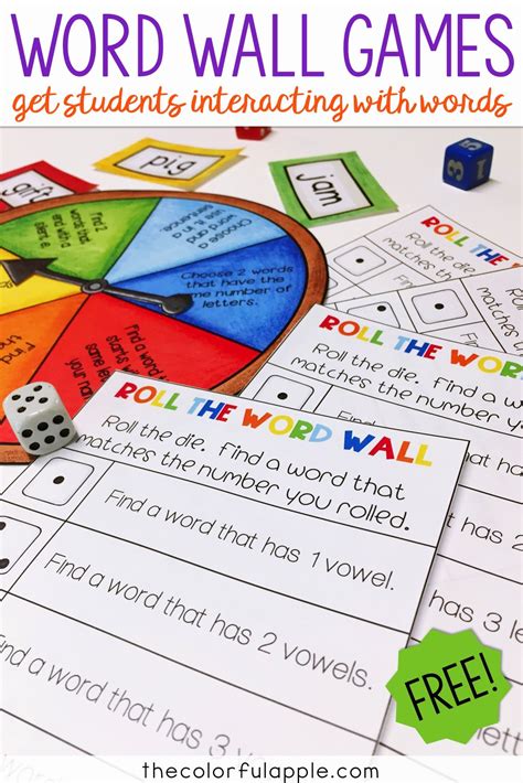 Word wall activities and games to use in the elementary school ...