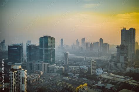 Mumbai skyline at dawn Stock Photo | Adobe Stock