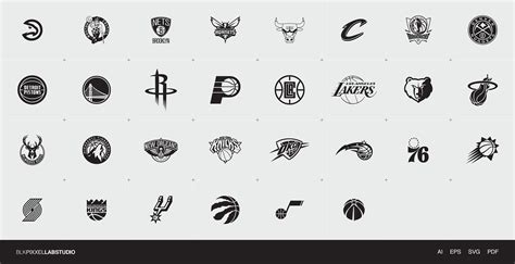 30 NBA Teams Logos Pack | Etsy