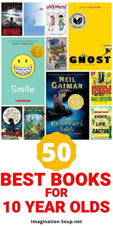 Best Books for 10-Year-Olds (5th Grade) | Imagination Soup | Books, Good books, Middle grade books