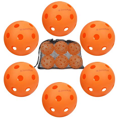 Buy Pickleball Ball Set 6 Pack Outdoor and Indoor Pickleball Balls in Mesh Ball Bag, USAPA ...