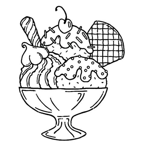 Ice Cream Cone Coloring Page at GetColorings.com | Free printable colorings pages to print and color