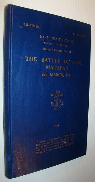 The Battle of Cape Matapan, 28th March 1941 - Naval Staff History Second World War, Battle ...