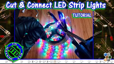 LED Ribbon Lights - how to cut and connect - easy to customize - YouTube