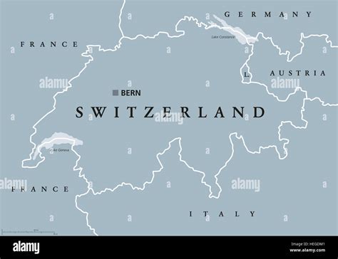 Switzerland And Neighbouring Countries Map – The World Map