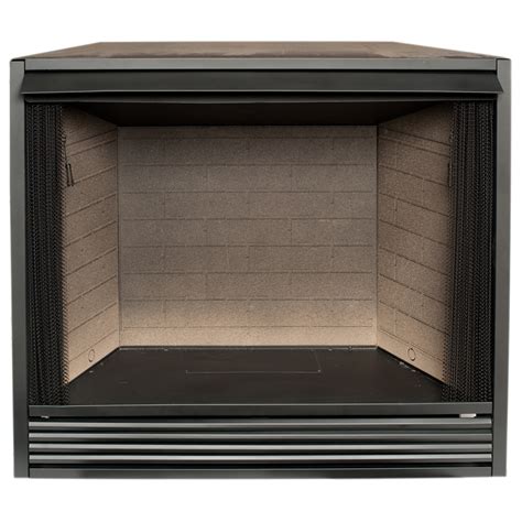 Shop ProCom 43-in W Black Vent-Free Gas Fireplace Firebox Without Logs at Lowes.com