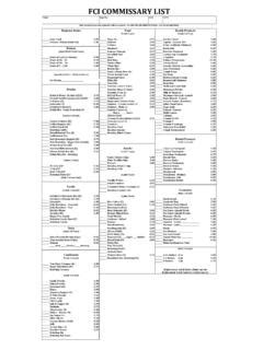 FCI COMMISSARY LIST - Federal Bureau of Prisons preview / fci ...