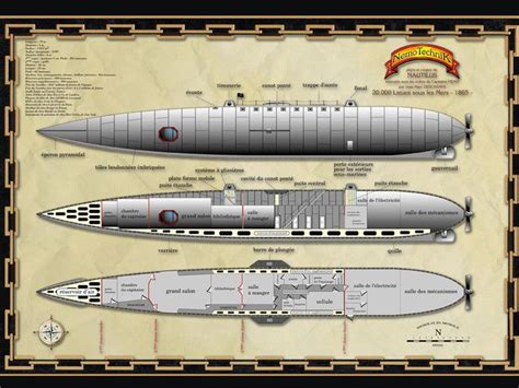 _Nautilus_ plans by Jean-Marc Deschamps | Very clean lines, perhaps ...