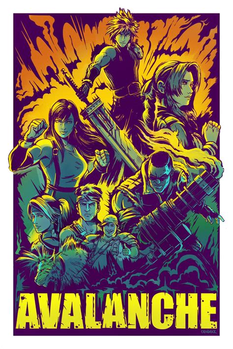 AVALANCHE Video Game Poster Video Game Art Prints Gamer - Etsy