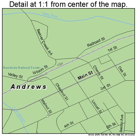 Andrews North Carolina Street Map 3701380