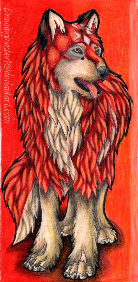 Red Wolf Bookmark by DrawingMaster1 on DeviantArt