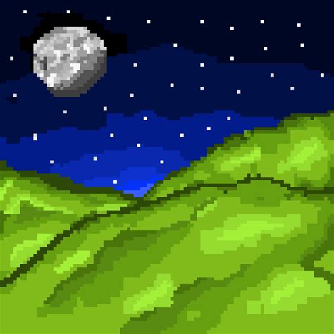 Night pixel art