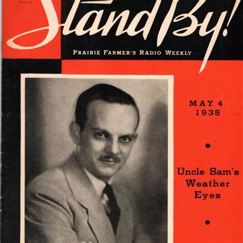 MAY 1935 STAND By Wyn Orr Magazine Prairie Farmers Radio Weekly WLS Vtg 3B $6.25 - PicClick