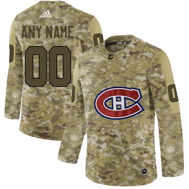 Montreal Canadiens Custom Blue Men's Adidas 2020-21 Reverse Retro ...