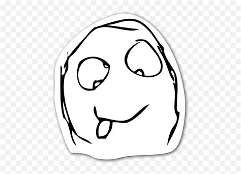 Free Derp Face Transparent Background - Stickers De Memes Png Emoji ...