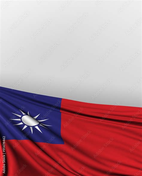 Taiwan Flag, Taiwanese Background, Asia Stock Illustration | Adobe Stock