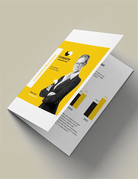 Half Fold Booklet Template