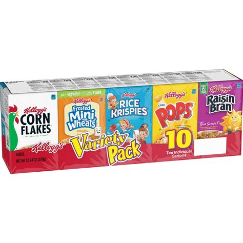 Kellogg's Breakfast Cereal, Single Serve Cereal To Go, Kids Snacks ...