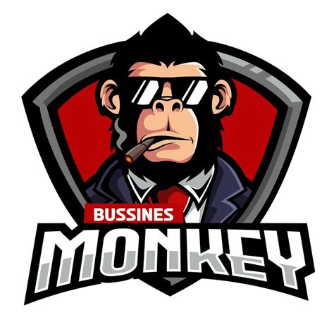 Monkey mascot logo vector. Animal vector illustration. Geek monkey logo 17068896 Vector Art at ...