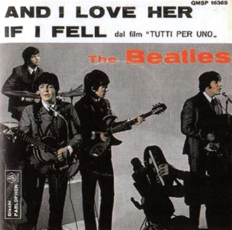 And I Love Her single artwork – Italy | The Beatles Bible