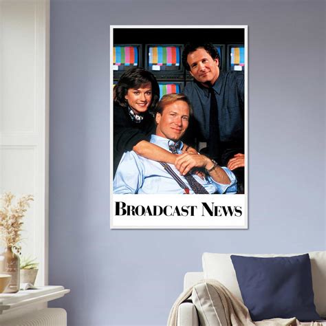 BROADCAST NEWS Movie Poster, Classic Movie Broadcast News Poster - Citiesbox