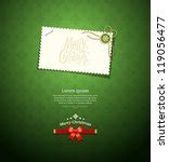 Photo of Red Christmas decorations with a blank tag | Free christmas images